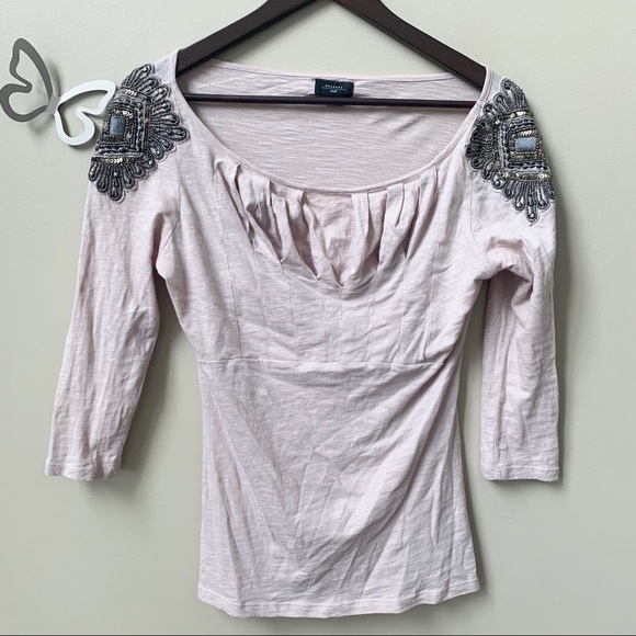💘 ANTHROPOLOGIE DELTA EMBELLISHMENT SHOULDER - Picture 2 of 5